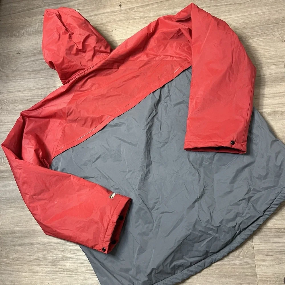 Stearns Waterproof Dry Wear Hooded Fleece Lined‎ Jacket Coat Red XL-XX-Large
